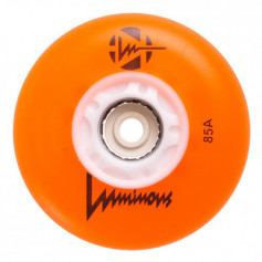 LUMINOUS LED WHEELS - ORANGE - 76 mm x4